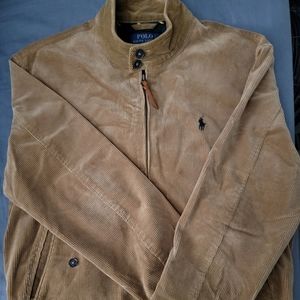 Ralph Lauren Polo Men's Brown Corduroy Bomber Jacket Medium
